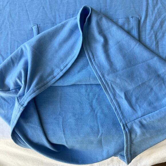 L.L.Bean Women Dress size S Long Sleeve Hoodie KneeLength Pullover Casual Blue - Picture 7 of 8